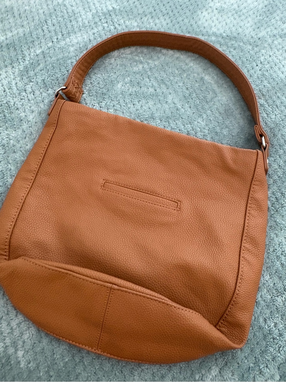 thirty-one Cognac Brown Pebbled Leather Shoulder Midway Hobo - Picture 6 of 10